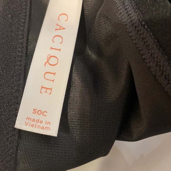 NWT CACIQUE 50C BLACK BRA - Picture 8 of 9